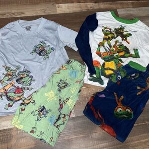 Teenage Mutant Ninja Turtles Kids Pajama Set - Blue, Green, Gray